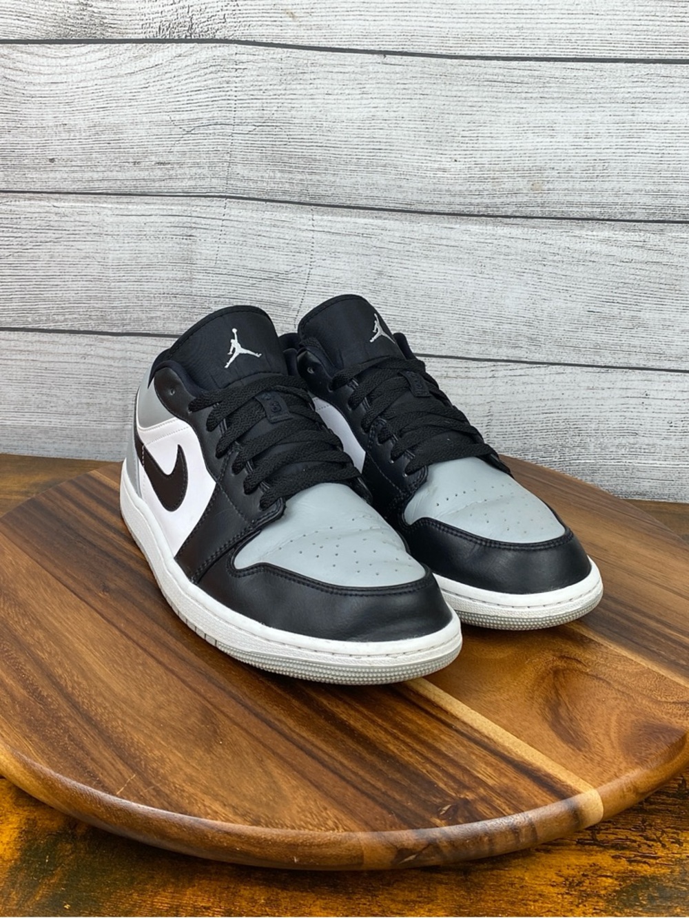 Nike Air Jordan 1 Low Shadow Toe Black Grey Shoes 553558-052 Men’s Size 11.5 - Picture 3 of 12